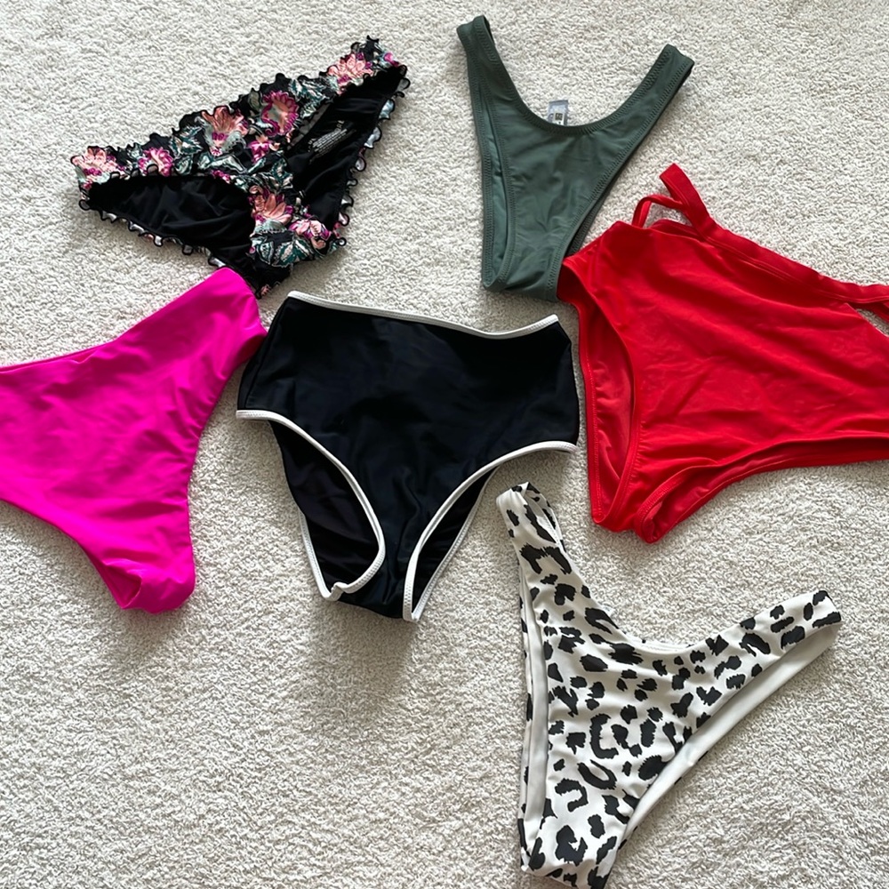 BIKINI BOTTOM BUNDLE XS 4 AERIE 1 TARGET 1 SHEIN